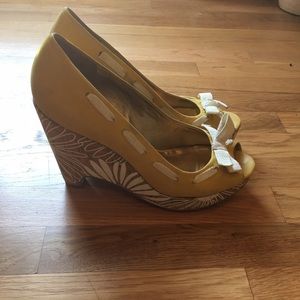 Kate Spade Suede Wedges Size 10